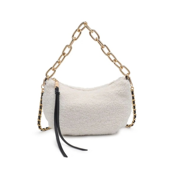 Chic White Chain Shoulder& Crossbody Bag - Picture 1 of 7